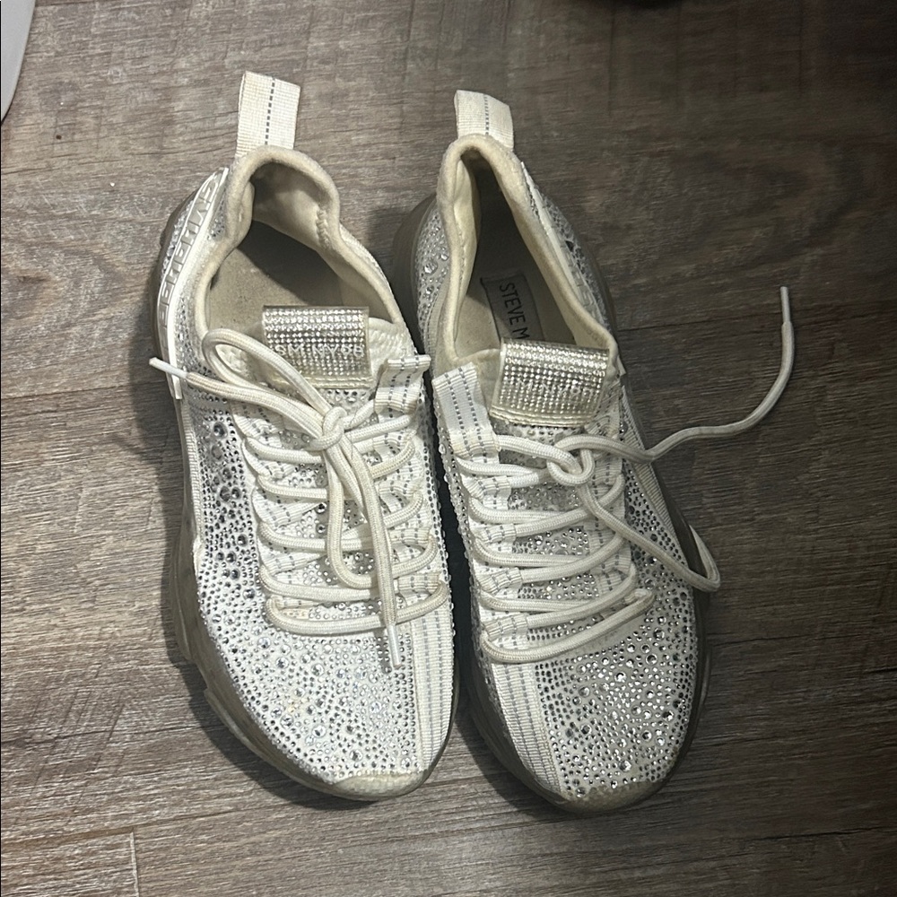 Steve Madden Sparkling White Sneakers